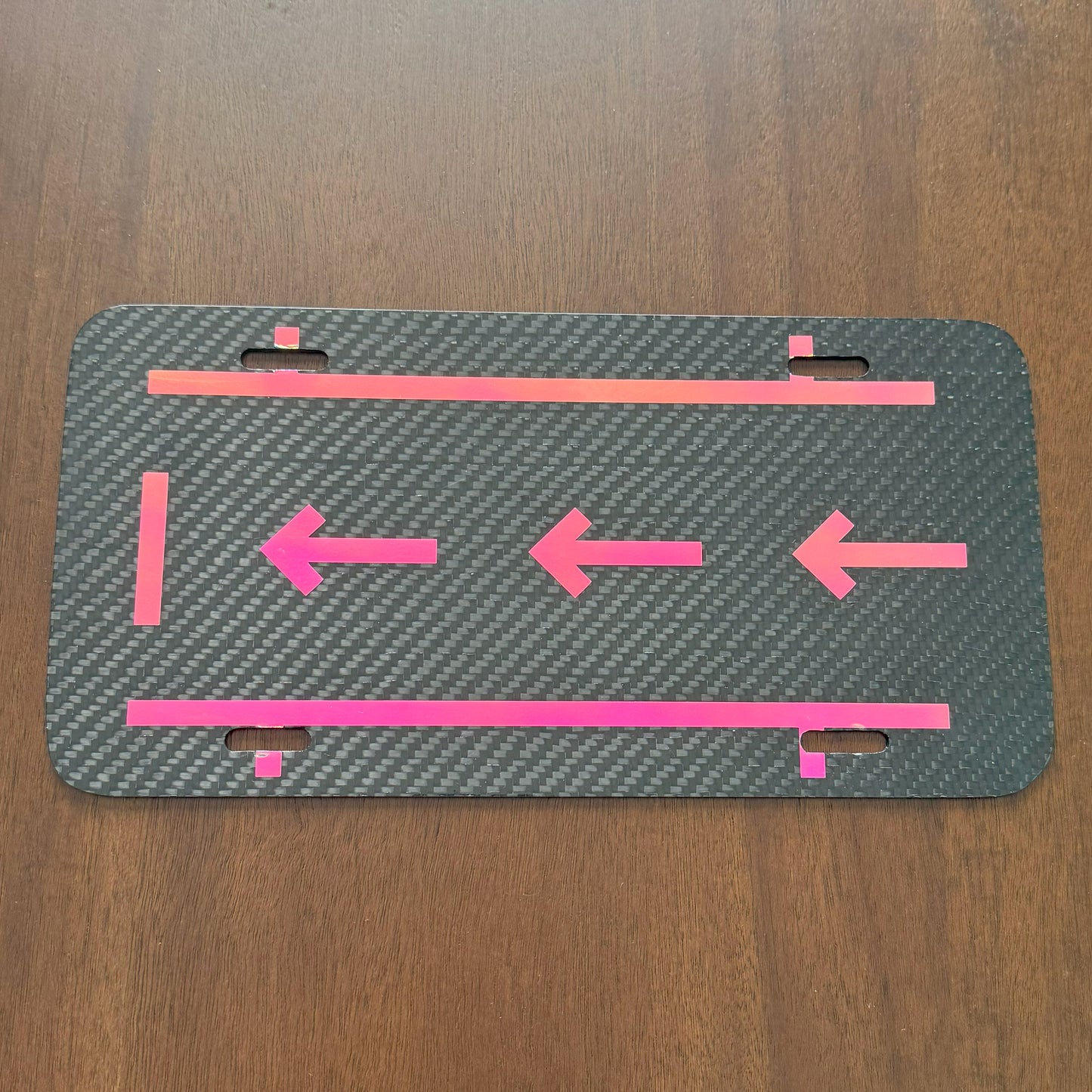 Custom Carbon Fiber License Plate