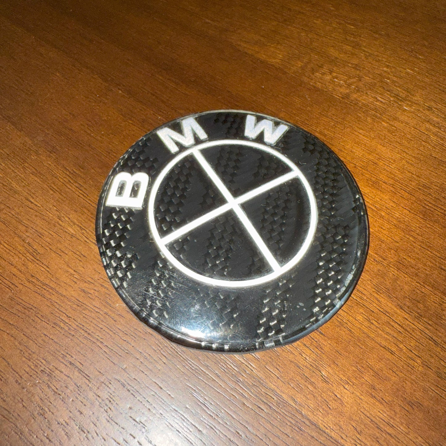 Carbon Fiber BMW Emblem - Set of 2