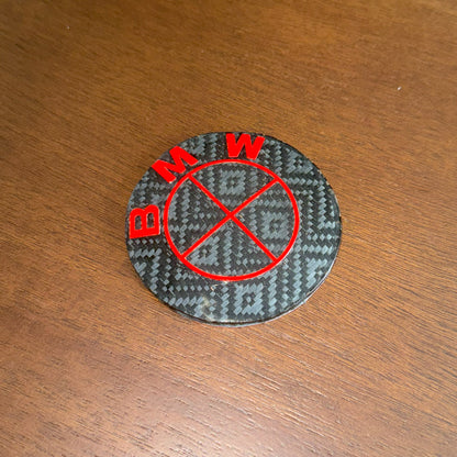 Carbon Fiber BMW Emblem - Single