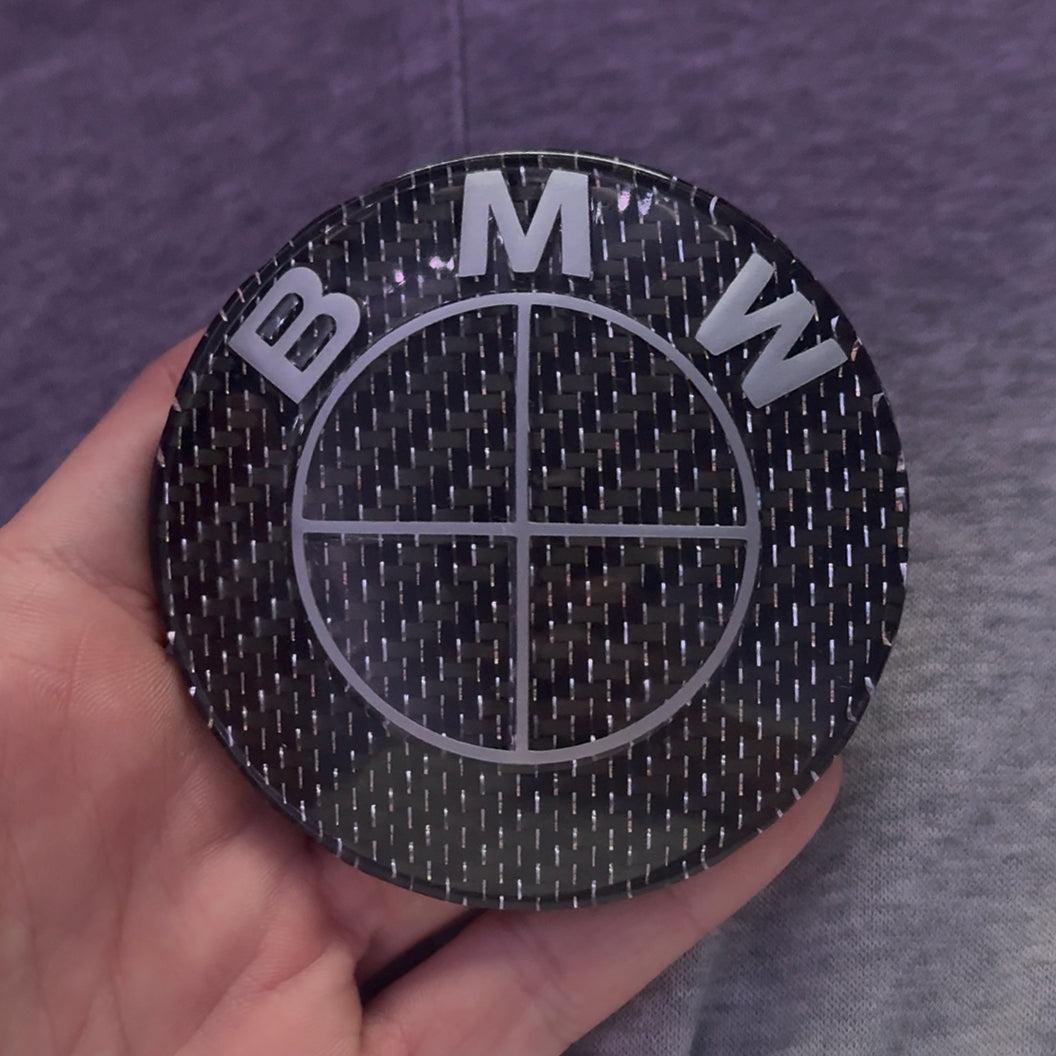 Carbon Fiber BMW Emblem - Single
