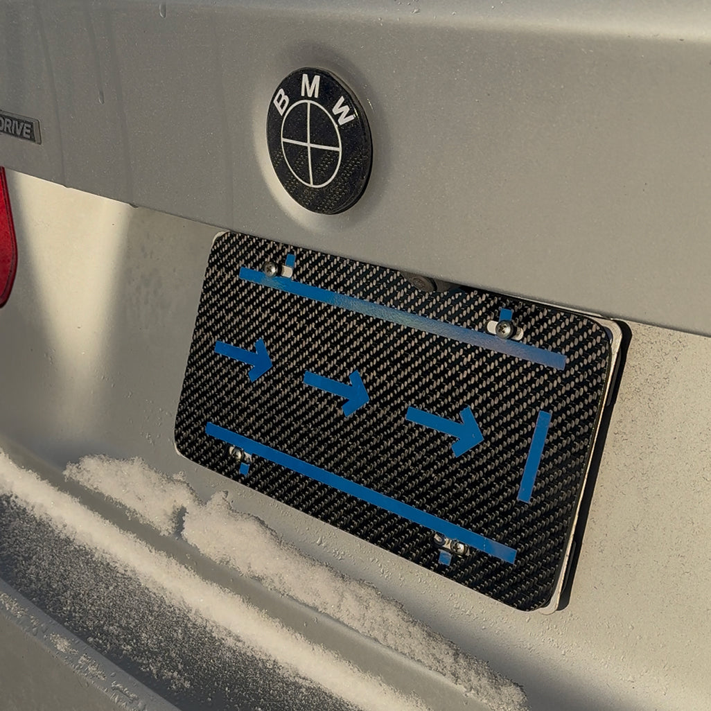 Custom Carbon Fiber BMW Emblem - Set of 2