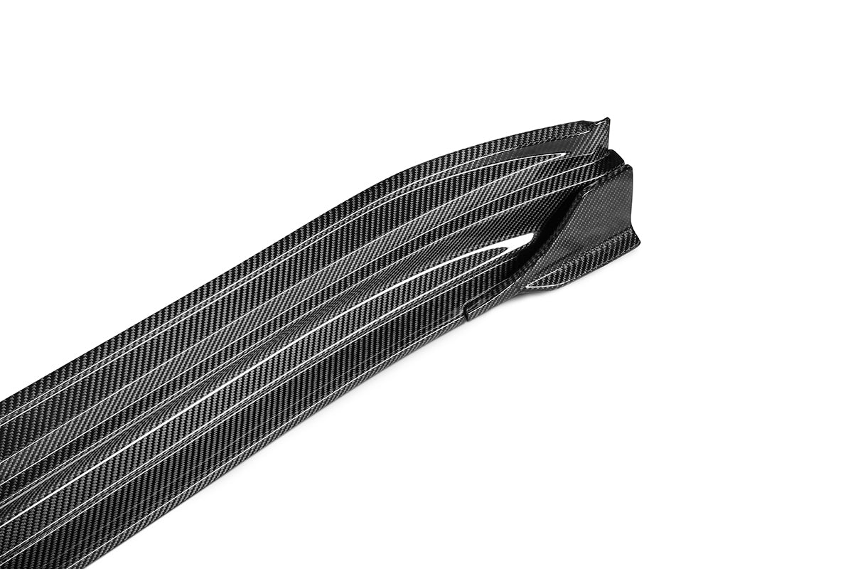 Dry Carbon Fiber Porsche Panamera (971) Side Skirts (Paktechz Design)