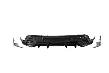 Dry Carbon Fiber Porsche Taycan Rear Diffuser (Paktechz Design)