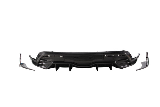 Dry Carbon Fiber Porsche Taycan Rear Diffuser (Paktechz Design)