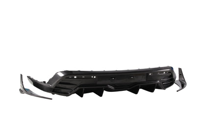 Dry Carbon Fiber Porsche Taycan Rear Diffuser (Paktechz Design)