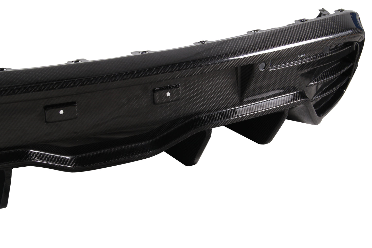 Dry Carbon Fiber Porsche Taycan Rear Diffuser (Paktechz Design)