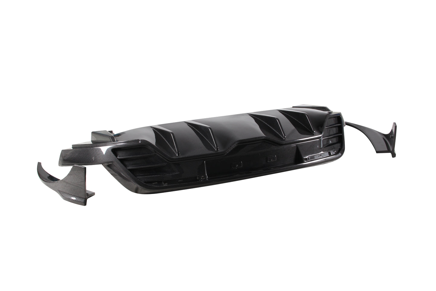 Dry Carbon Fiber Porsche Taycan Rear Diffuser (Paktechz Design)