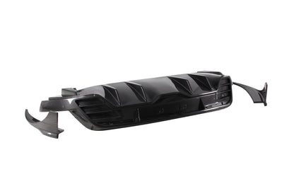 Dry Carbon Fiber Porsche Taycan Rear Diffuser (Paktechz Design)