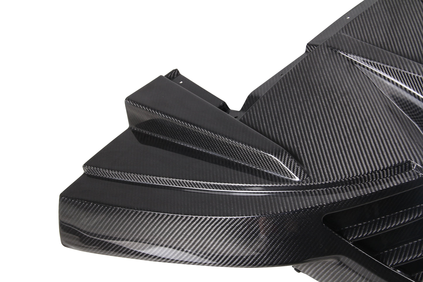 Dry Carbon Fiber Porsche Taycan Rear Diffuser (Paktechz Design)
