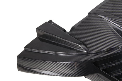 Dry Carbon Fiber Porsche Taycan Rear Diffuser (Paktechz Design)