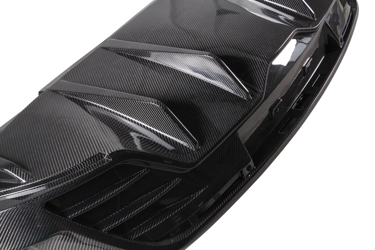 Dry Carbon Fiber Porsche Taycan Rear Diffuser (Paktechz Design)