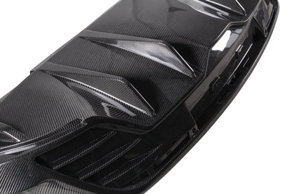 Dry Carbon Fiber Porsche Taycan Rear Diffuser (Paktechz Design)