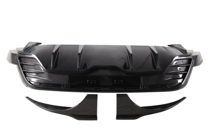 Dry Carbon Fiber Porsche Taycan Rear Diffuser (Paktechz Design)