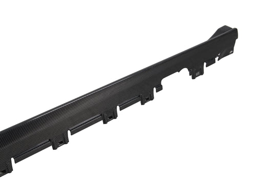 Dry Carbon Fiber Porsche Taycan Side Skirts (Paktechz Design)