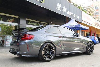 Dry Carbon Fiber BMW M2 (F87) Rear Side Splitters (Paktechz Design)
