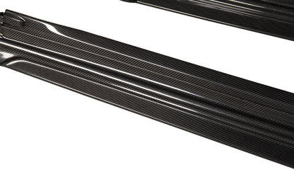 Dry Carbon Fiber Porsche Cayenne (9YA) Side Skirts (Paktechz Design)