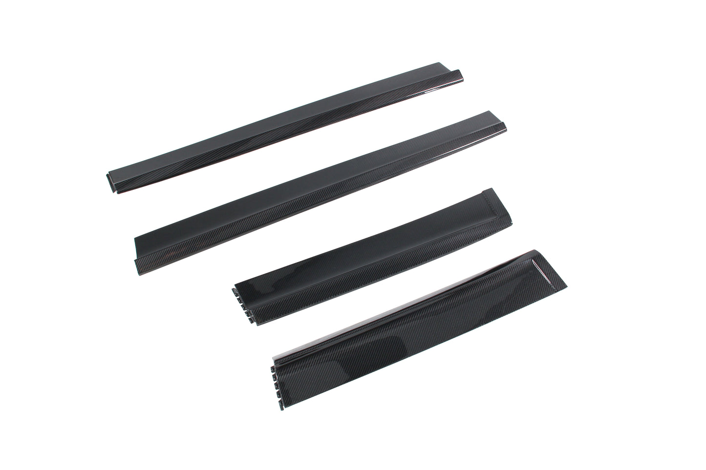 Dry Carbon Fiber Porsche Cayenne (9YA) Lower Door Mouldings (Paktechz Design)
