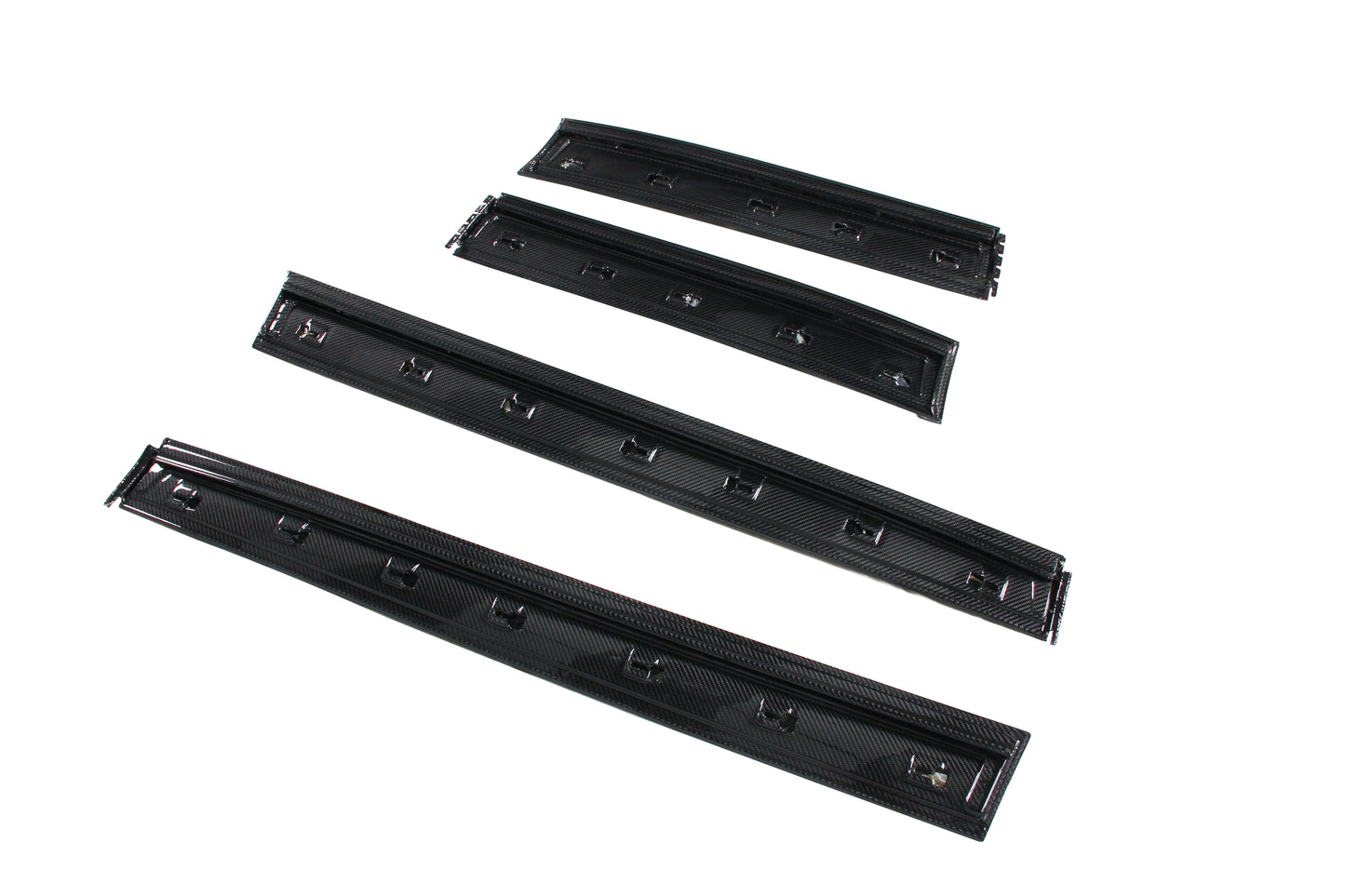 Dry Carbon Fiber Porsche Cayenne (9YA) Lower Door Mouldings (Paktechz Design)