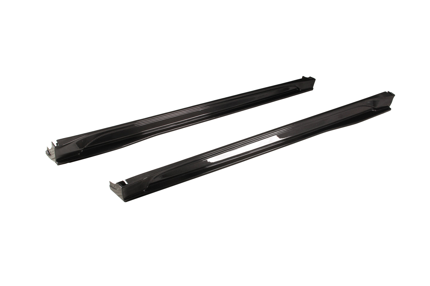 Dry Carbon Fiber Tesla Model Y Side Skirts (Paktechz Design)