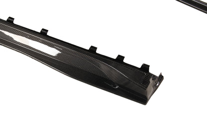 Dry Carbon Fiber Tesla Model Y Side Skirts (Paktechz Design)