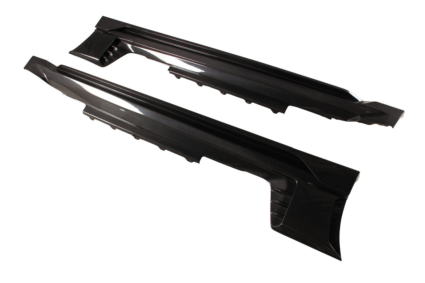 Dry Carbon Fiber BMW M2 (G87) Side Skirts Ver.1 (Paktechz Design)