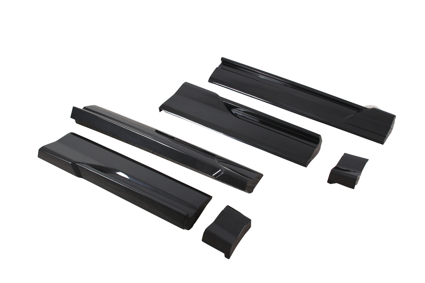 Dry Carbon Fiber Audi RSQ8 Side Skirts (Paktechz Design)