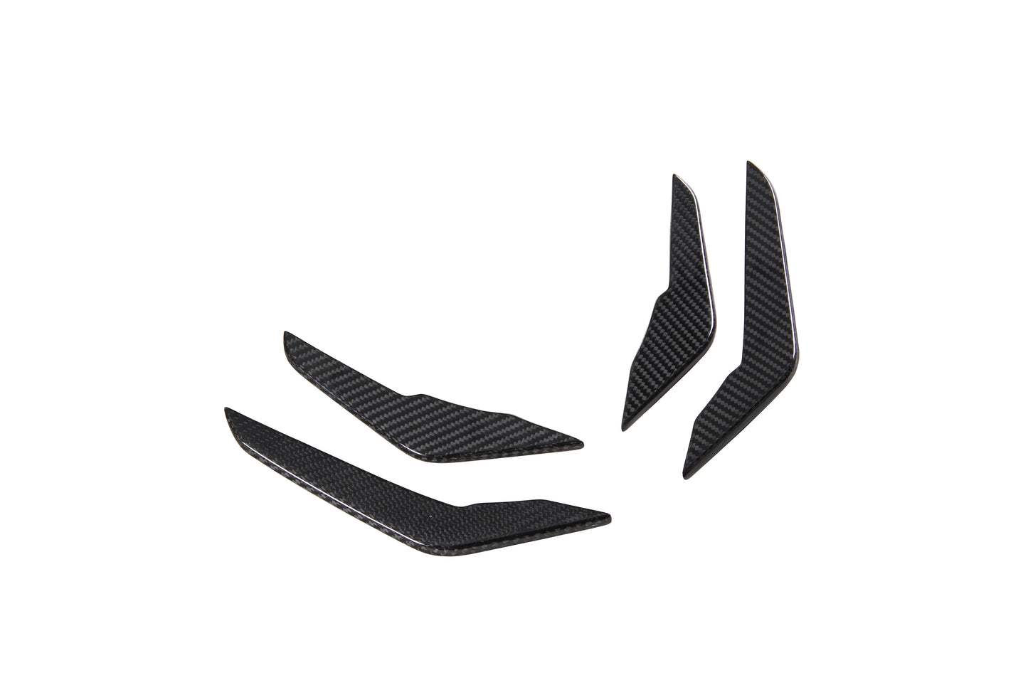 Dry Carbon Fiber Audi RS3 (8Y) Front Canards (Paktechz Design)