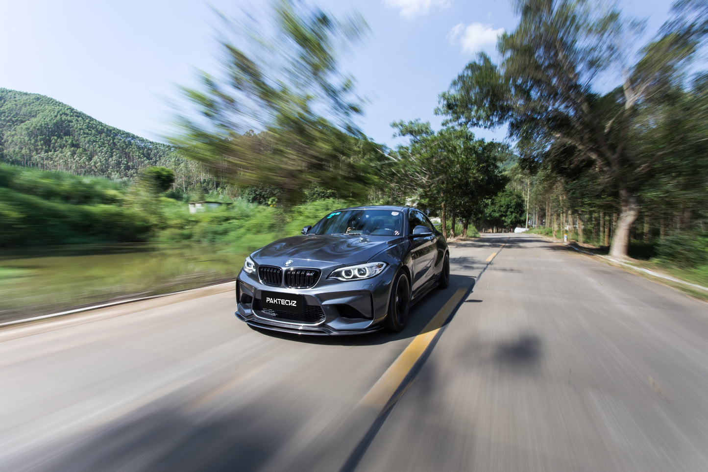 Dry Carbon Fiber BMW M2 (F87) Front Lip (Paktechz Design)