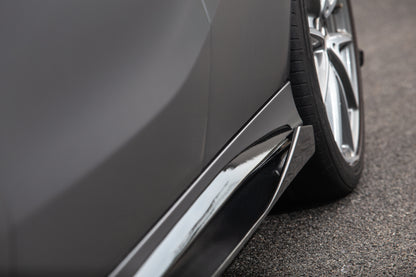 Dry Carbon Fiber Mercedes A-Class (W176) Side Skirts (Paktechz Design)