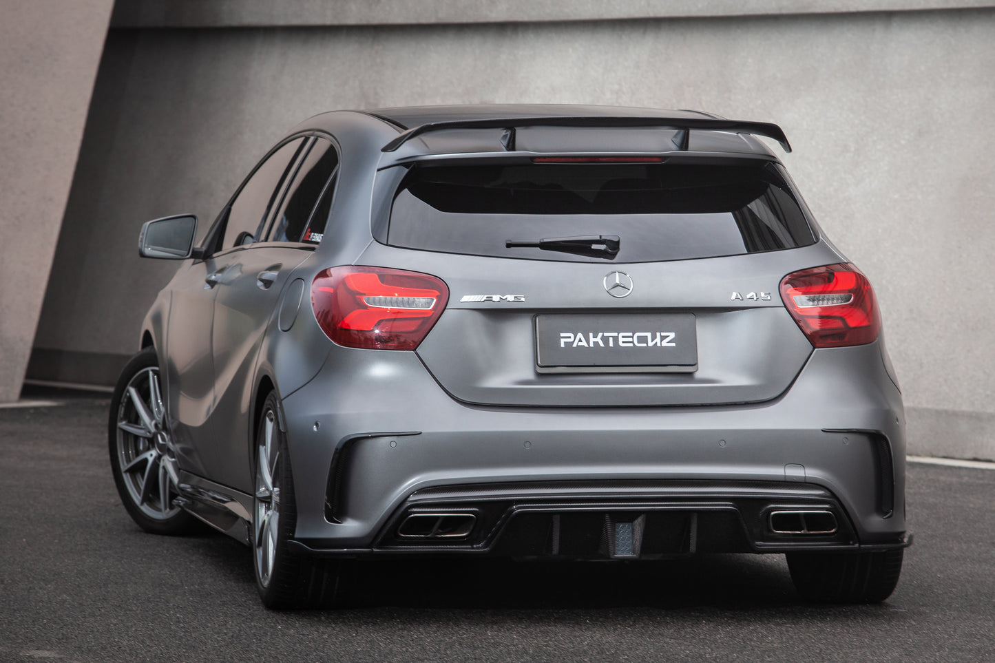 Carbon Fiber Mercedes A-Class (W176) Rear Diffuser (Paktechz Design)