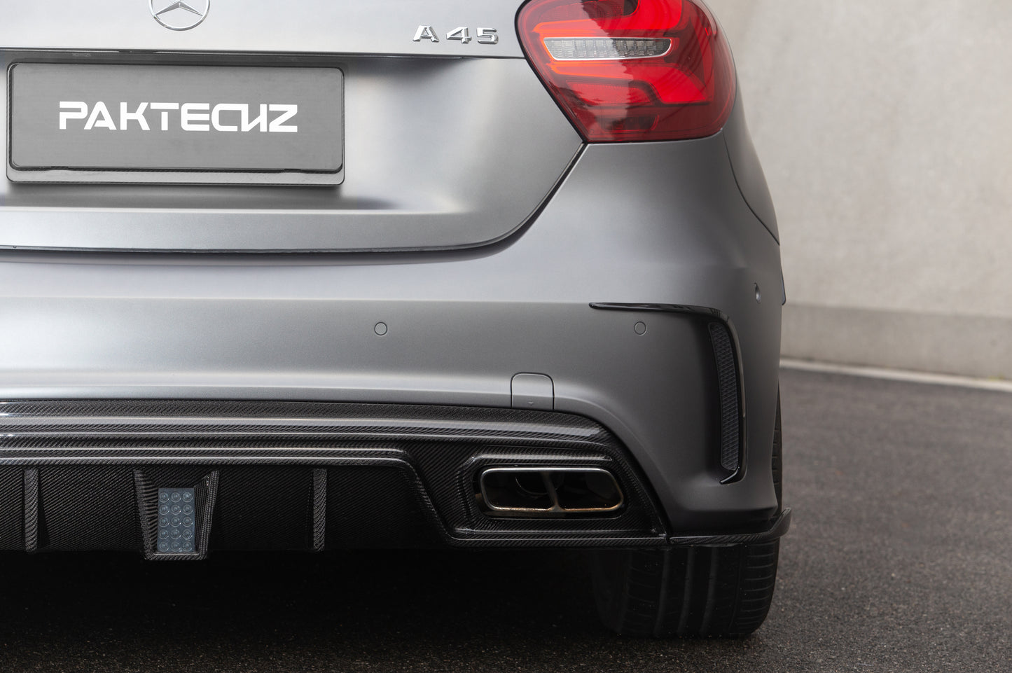 Carbon Fiber Mercedes A-Class (W176) Rear Diffuser (Paktechz Design)