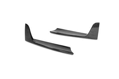 Dry Carbon Fiber Porsche 718 (982) Rear Side Splitters (Paktechz Design)