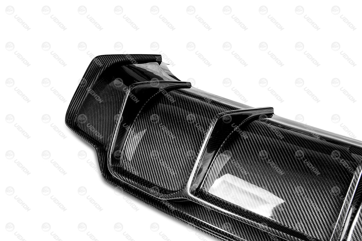 Dry Carbon Fiber Tesla Model 3 Diffuser (Good Mix)