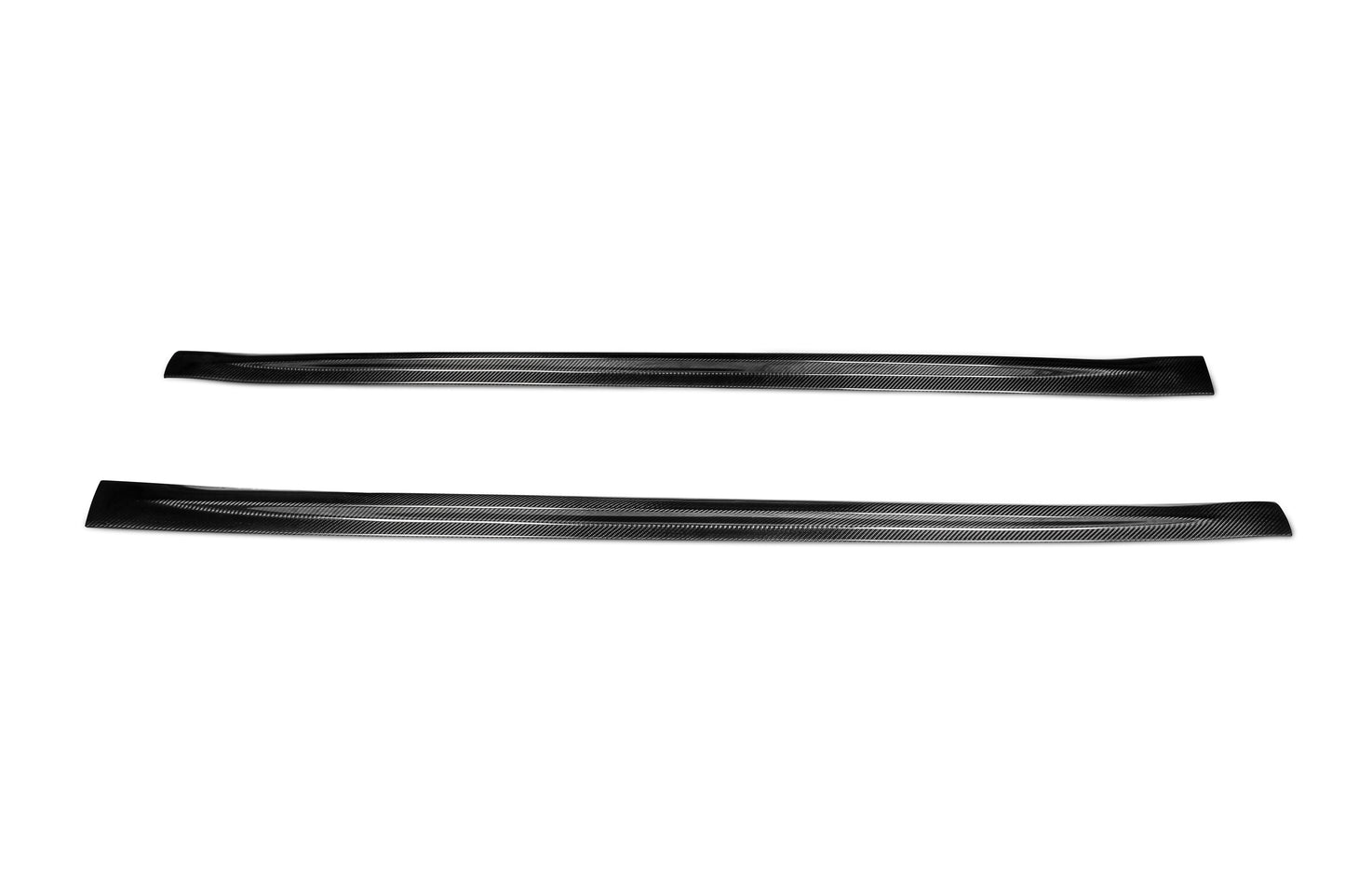 Dry Carbon Fiber Tesla Model 3 Side Skirts (Paktechz Design)