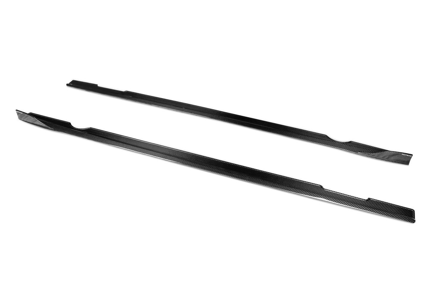 Dry Carbon Fiber Mercedes A-Class (W177) Side Skirts (Paktechz Design)
