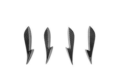 Dry Carbon Fiber Mercedes A-Class (W177) Front Canards (Paktechz Design)