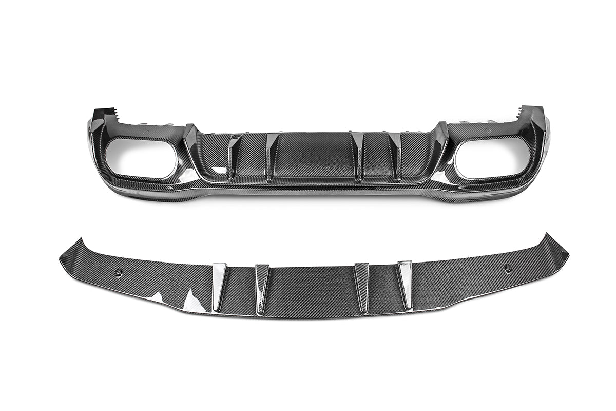 Dry Carbon Fiber Mercedes A-Class (W177) Rear Diffuser Ver.1 (Paktechz Design)
