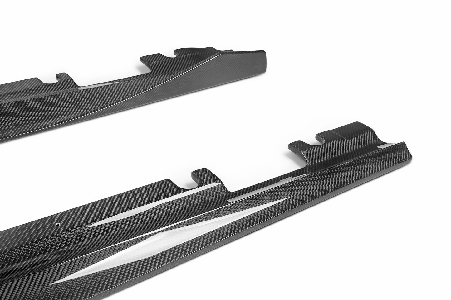 Dry Carbon Fiber Mercedes CLA-Class (W117) Side Skirts (Paktechz Design)