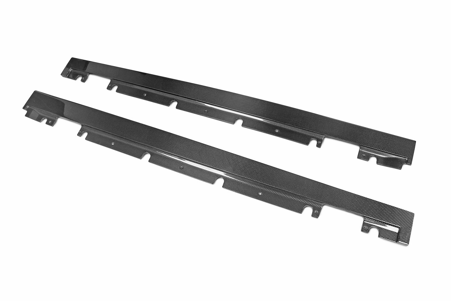 Dry Carbon Fiber Mercedes CLA-Class (W117) Side Skirts (Paktechz Design)