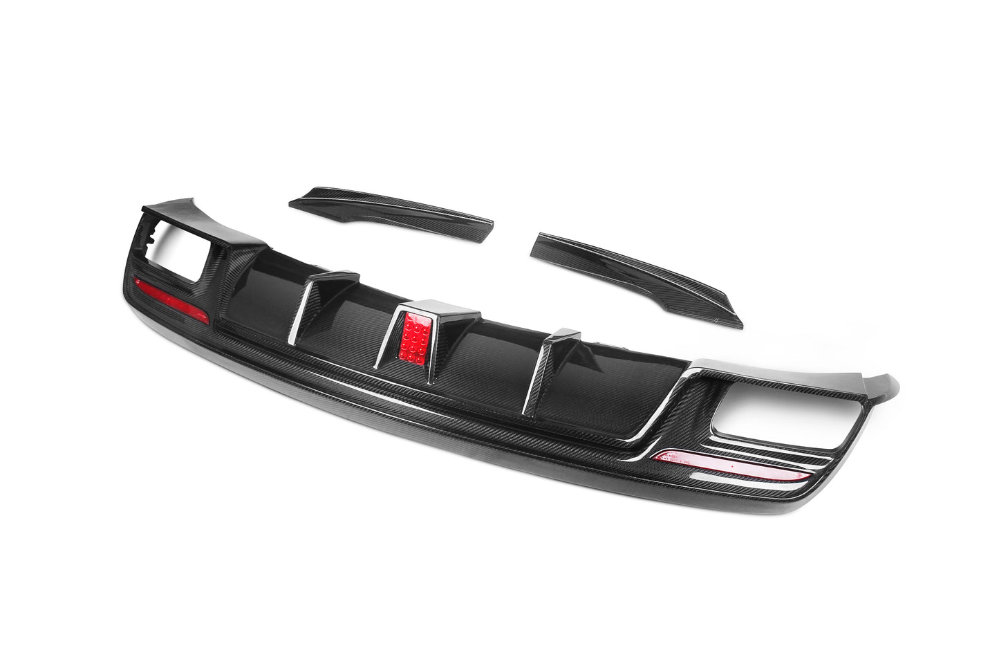 Dry Carbon Fiber Mercedes CLA-Class (W117) Rear Diffuser (Paktechz Design)