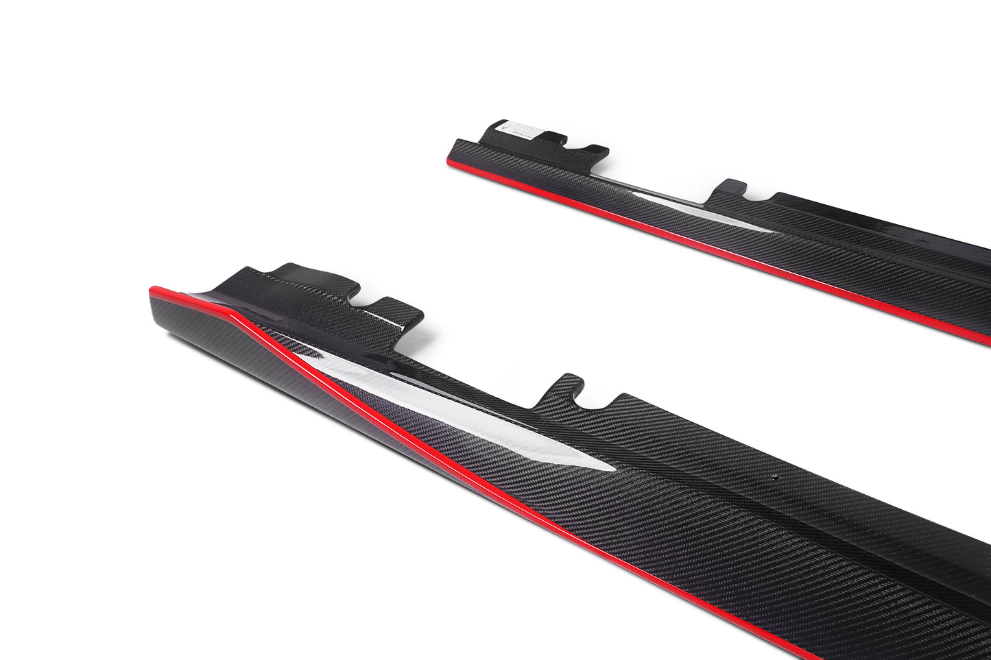 Dry Carbon Fiber Mercedes A-Class (W176) Side Skirts (Paktechz Design)