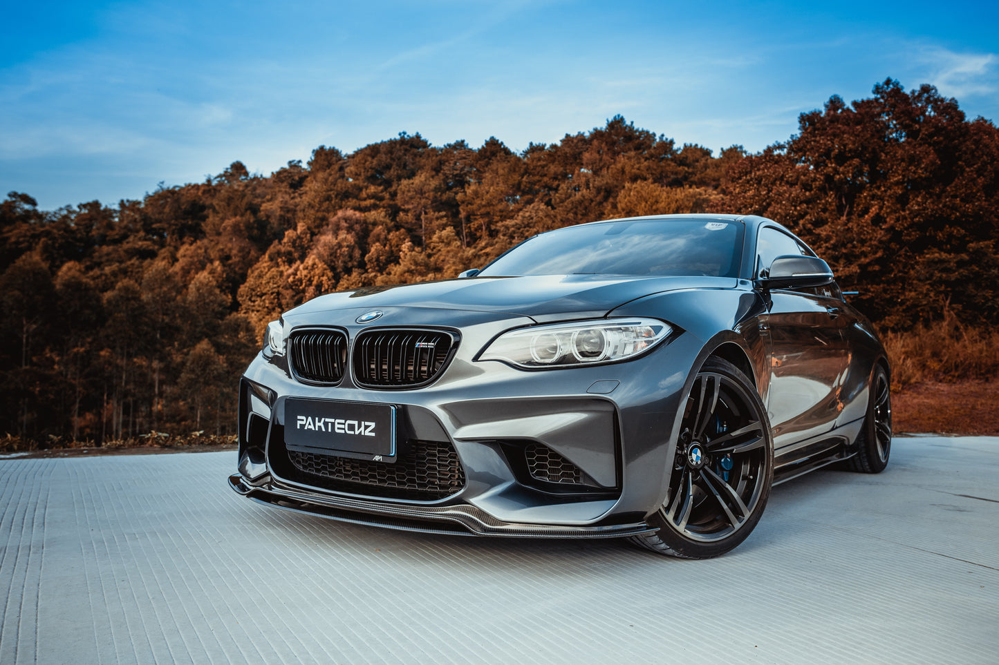 Dry Carbon Fiber BMW M2 (F87) Front Lip (Paktechz Design)