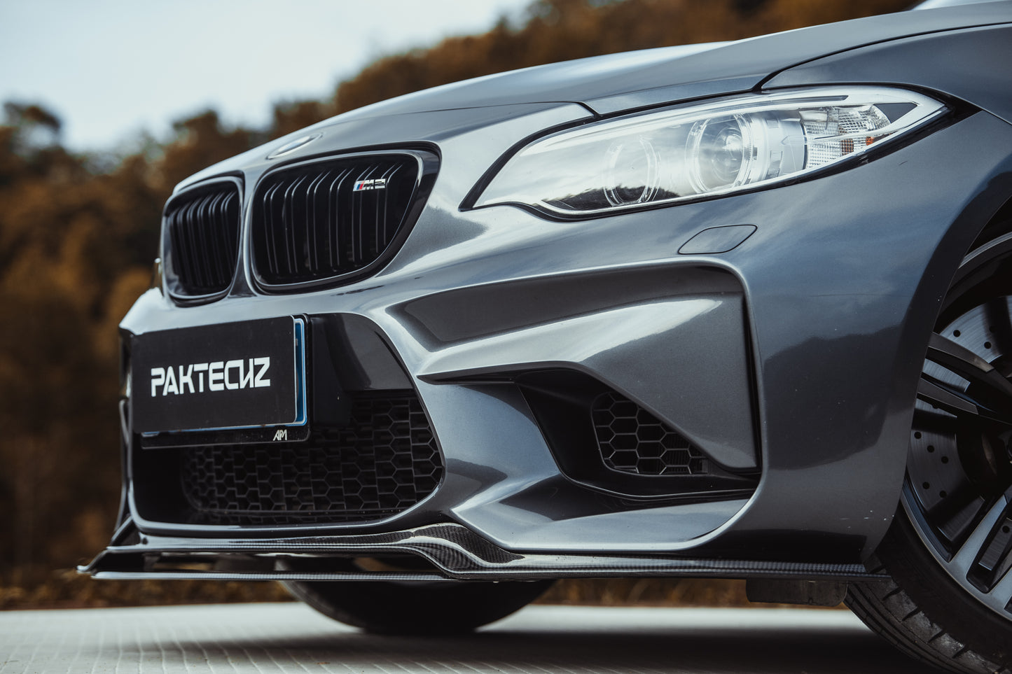 Dry Carbon Fiber BMW M2 (F87) Front Lip (Paktechz Design)