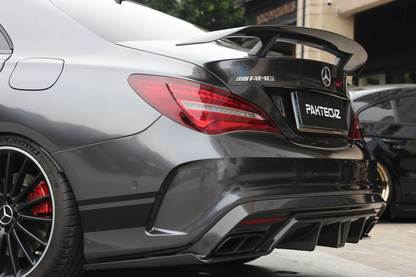 Dry Carbon Fiber Mercedes CLA-Class (W117) Rear Wing (Paktechz Design)