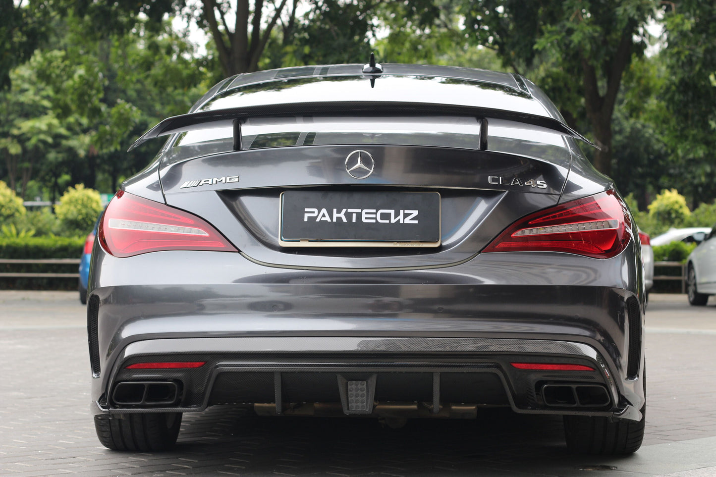 Dry Carbon Fiber Mercedes CLA-Class (W117) Rear Wing (Paktechz Design)