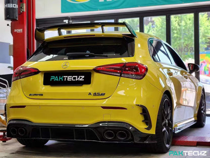 Dry Carbon Fiber Mercedes A-Class (W177) Rear Wing (Paktechz Design)