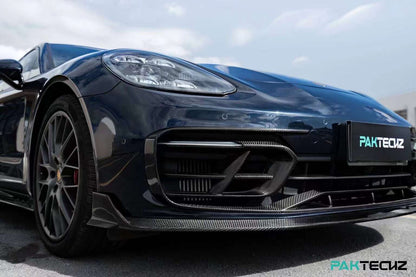 Dry Carbon Fiber Porsche Panamera (971) Front Lip (Paktechz Design)