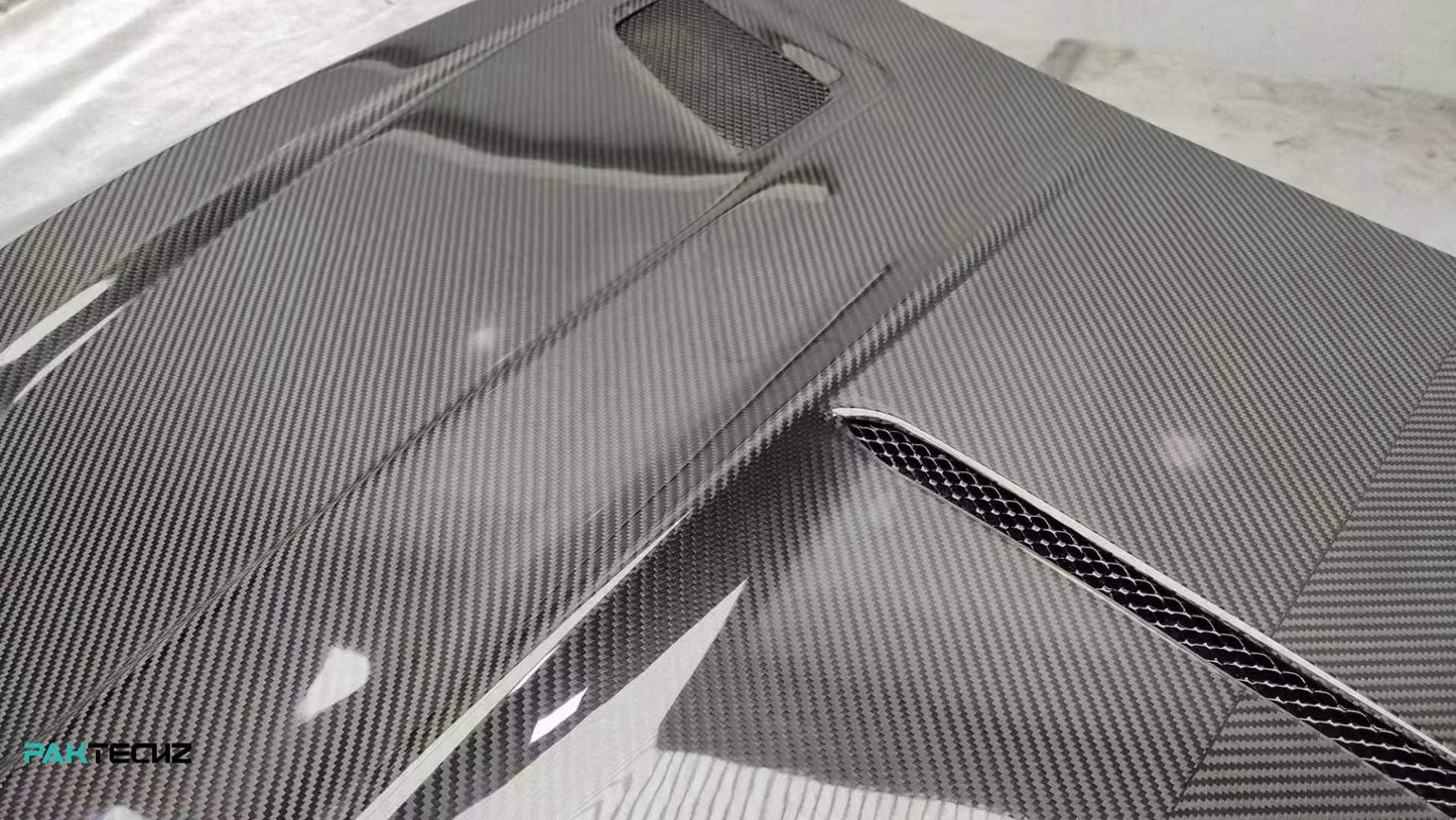Dry Carbon Fiber Mercedes A-Class (W177) Hood (Paktechz Design)