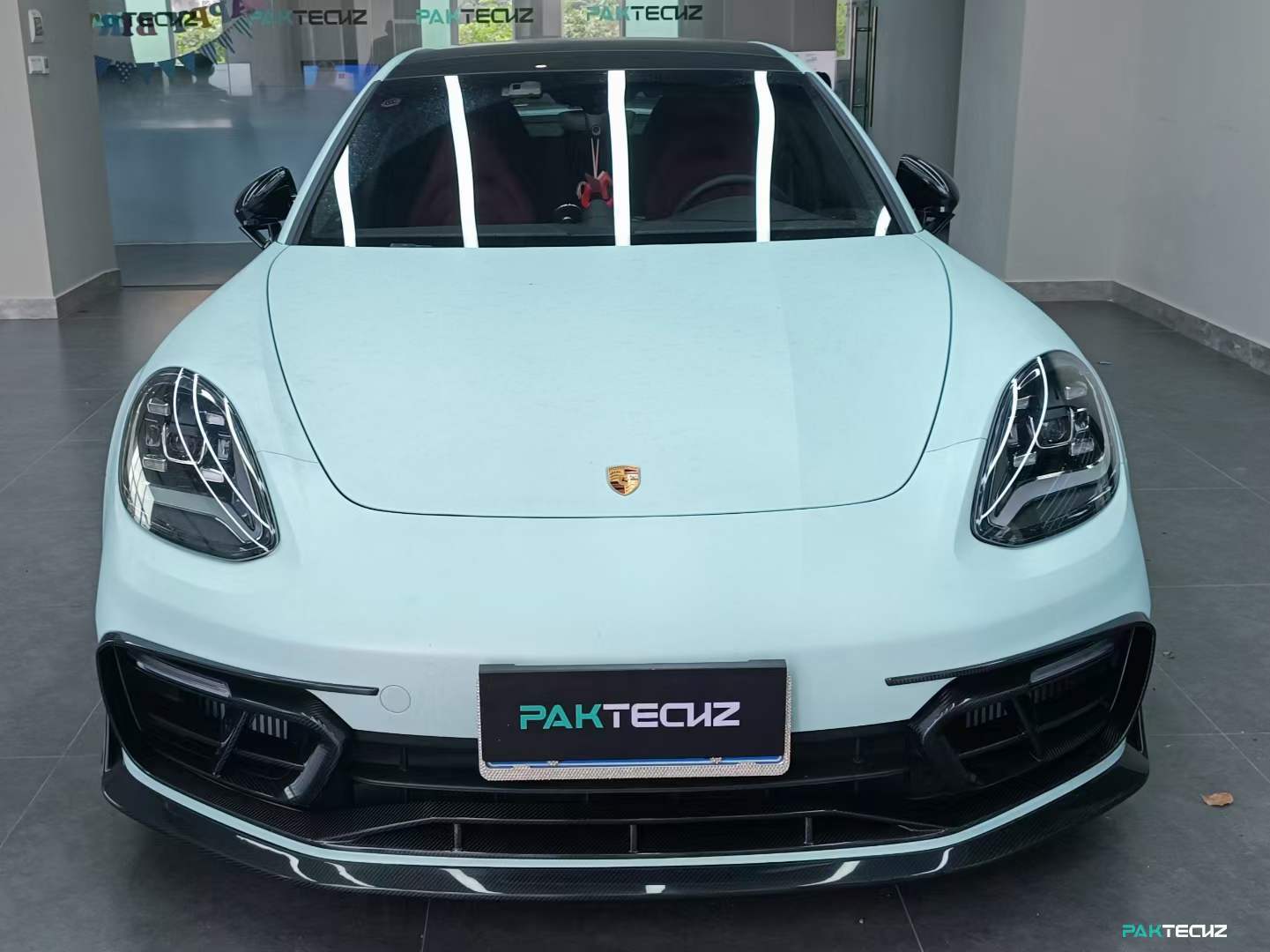 Dry Carbon Fiber Porsche Panamera (971) Front Lip (Paktechz Design)