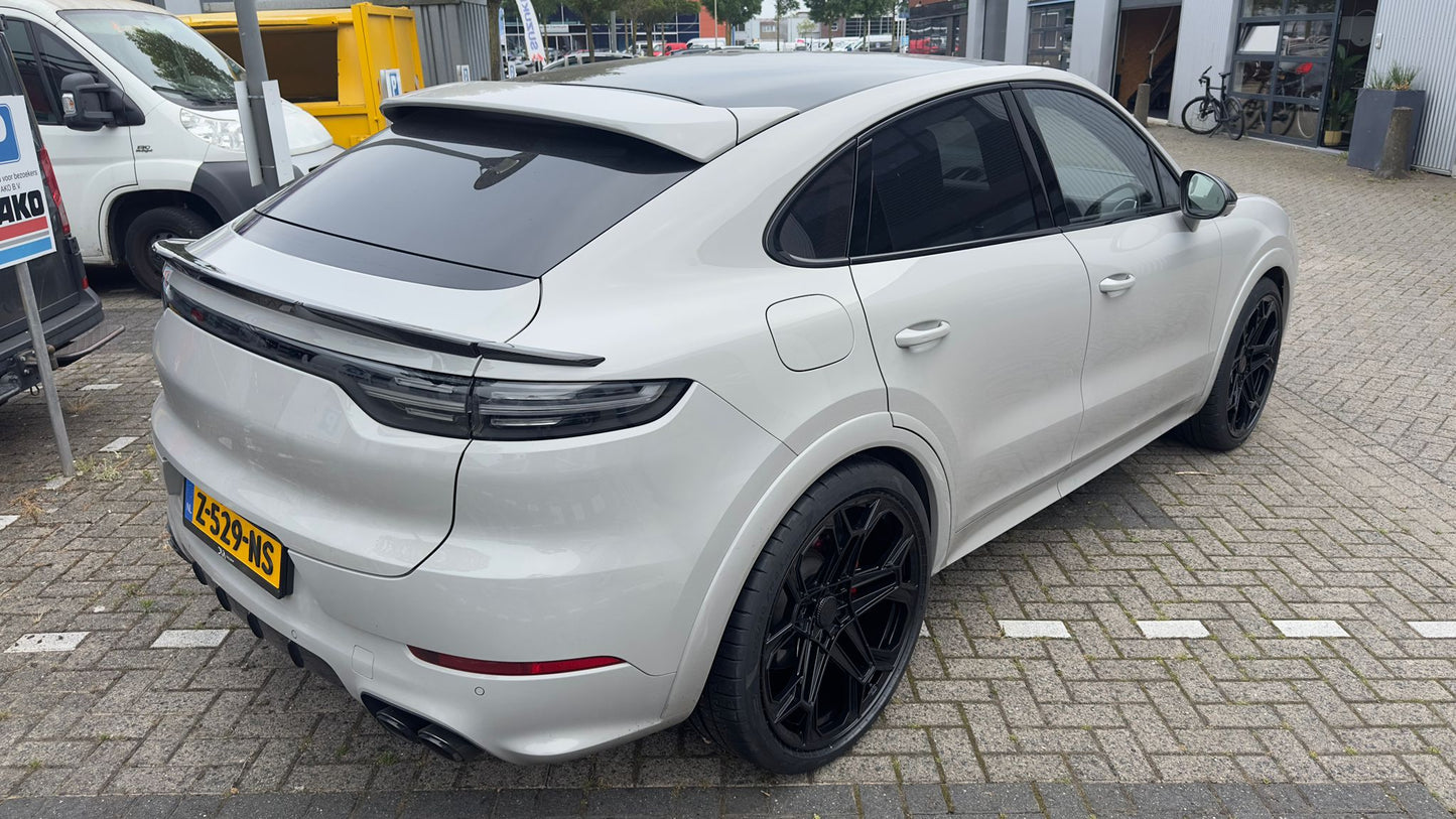 Dry Carbon Fiber Porsche Cayenne (9YA) Ducktail Rear Spoiler (Paktechz Design)